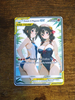Beautiful Waifu Card - Megumin Yunyun Swim - Goddess ACG Custom DIY Fan Art Card - Image 1