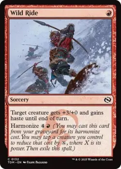 Wild Ride -Foil Near Mint MTG Tarkir: Dragonstorm - Image 1