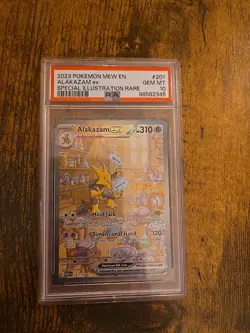 Alakazam EX 201/165 Special Illustration Rare 151 Set Pokemon Card PSA 10 - Image 1