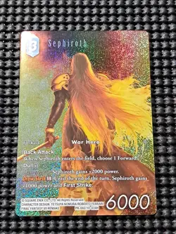 Sephiroth PR-082/10-034H Final Fantasy VII Trading Card Game Square Enix Japan - Image 1