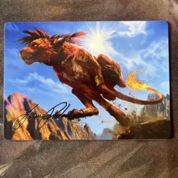 MTG / Red XIII, Proud Warrior - Gold Stamped Art Card / Nm - Image 1
