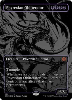 MTG English Phyrexian Obliterator (Oil Slick Raised Foil) NM Foil - Image 1