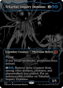 MTG English Tekuthal, Inquiry Dominus (Oil Slick Raised Foil) NM Foil - Image 1