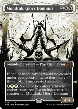 MTG English Mondrak, Glory Dominus (Showcase) (Step-and-Compleat Foil) NM Foil - Image 1