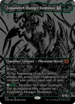 MTG English Zopandrel, Hunger Dominus (Oil Slick Raised Foil) NM Foil - Image 1