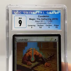 MTG - M11 - Condemn - Foil - Graded - CGC 9.0 - Image 3