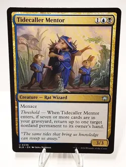 MTG - Bloomburrow - Tidecaller Mentor - #0236 - Playset x4 - Near Mint - Image 1