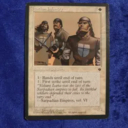 1994 Magic The Gathering Fallen Empires: Icatian Infantry (mtg87) Douglas Shuler - Image 1