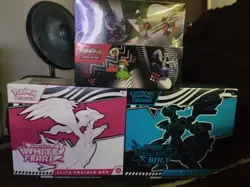 Pokemon Black Bolt White Flare ETB'S / TINS BUNDLE LOT SEALED - Image 1
