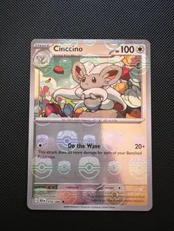 Pokemon TCG S&V Black Bolt: Cinccino 076/086 - Masterball - Image 1