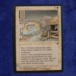 1994 Magic The Gathering Fallen Empires: Icatian Town (mtg94) Tom Wanerstrand - Image 1