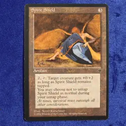 1994 Magic The Gathering Fallen Empires: Spirit Shield (mtg225) Scott Kirschner - Image 1