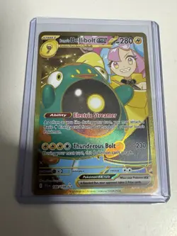 Pokemon TCG Journey Together Gold Card Hyper Rare Ionos Bellibolt EX 188/159 - Image 1