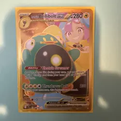 Pokemon TCG Journey Together Gold Card Hyper Rare Ionos Bellibolt EX 188/159 - Image 1