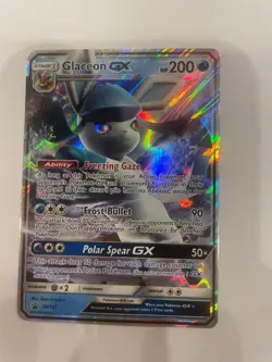 POKEMON SM BLACK STAR PROMO GLACEON GX SM147 TCG HOLO EX-NM - Image 1