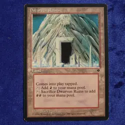 1994 MTG Magic The Gathering Fallen Empires: Dwarven Ruins (mtg177) Mark Poole - Image 1