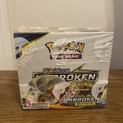 POKEMON SUN & MOON UNBROKEN BONDS FACTORY SEALED 36 PACK BOOSTER BOX - Image 1