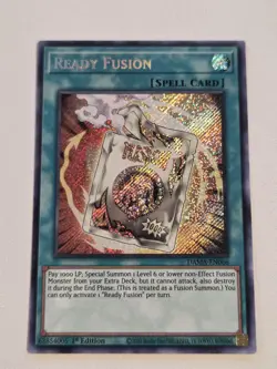 Ready Fusion DAMA-EN066 Secret Rare Yugioh Dawn of Majesty 1st Edition Mint - Image 1
