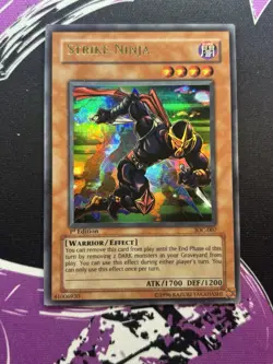 Yugioh Strike Ninja IOC-007 Ultra Rare 1st Edition NM Invasion of Chaos - Image 1