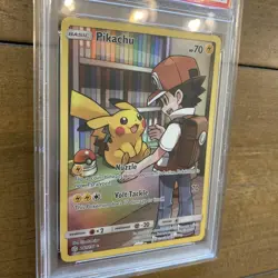 PSA 10 Pikachu Secret 241/236 Sun Moon Cosmic Eclipse Pokemon Card - Image 2