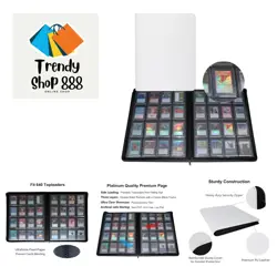 16-Pocket Card Binder - Holds 640 Top Loaders, Fits All Trading Cards - Image 1