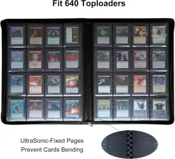 16-Pocket Card Binder - Holds 640 Top Loaders, Fits All Trading Cards - Image 4