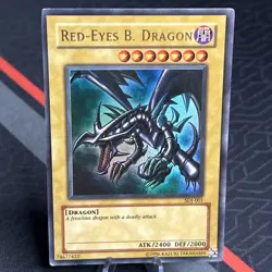 Red Eyes B. Dragon SDJ-001 Ultra Rare Unlimited Edition Yu-Gi-Oh Card - Image 1