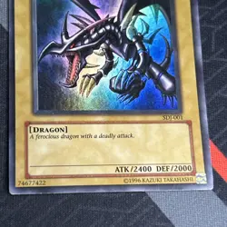 Red Eyes B. Dragon SDJ-001 Ultra Rare Unlimited Edition Yu-Gi-Oh Card - Image 4