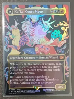 Kefka, Court Mage | Foil | Borderless | MTG | FIN | Near Mint | English EN - Image 1