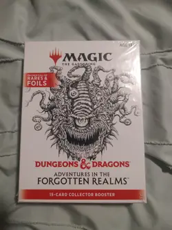 Magic the gathering Dungeons and dragons forgotten realms 15 card booster box - Image 1