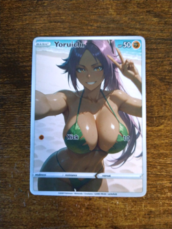 Beautiful Waifu Card - Yoruichi Swim - Goddess ACG Custom DIY Fan Art Card - Image 1