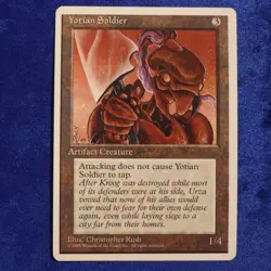 1995 Magic The Gathering Fourth Edition Yotian Soldier (mtg246) Christopher Rush - Image 1