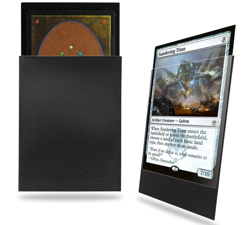 Black MTG Card Sleeves 200 Pack, Standard Card Sleeves Sturdy MTG - Image 1