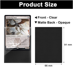Black MTG Card Sleeves 200 Pack, Standard Card Sleeves Sturdy MTG - Image 2