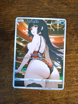 Beautiful Waifu Card - Yumeko Gamble Goddess ACG Custom DIY Fan Art Card - Image 1