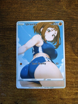 Beautiful Waifu Card - Uraraka Uravity - Goddess ACG Custom DIY Fan Art Card - Image 1