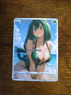 Beautiful Waifu Card - Tsuyu Froppy - Goddess ACG Custom DIY Fan Art Card - Image 1
