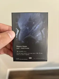 MTG Watery Grave Borderless Galaxy Foil Card Mint/Near-Mint Condition - Image 1