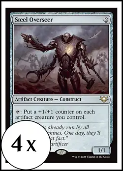 MTG - 4 x Steel Overseer - Playset 4x x4 - Edge of Eternities - Image 1