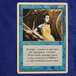 1995 Magic The Gathering Fourth Edition: Creature Bond (mtg42) Anson Maddocks - Image 1