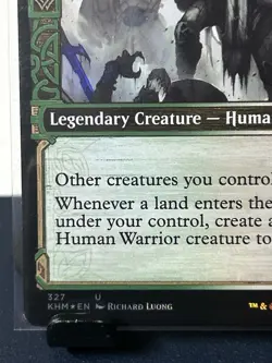 MTG: Maja, Bretagard Protector (Showcase) Kaldheim Foil Green White Border Art - Image 5