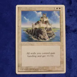1995 Magic The Gathering Fourth Edition: Fortified Area (mtg70) Asplund-Faith - Image 1