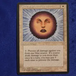 1995 Magic The Gathering Ice Age Circle of Protection: Blue (mtg23) Pete Venters - Image 1