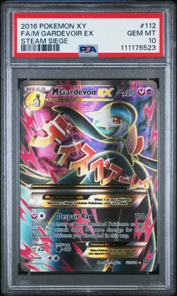 Pokemon Mega M Gardevoir EX Full Art - XY Steam Siege 112/114 - NEW CERT PSA 10 - Image 1