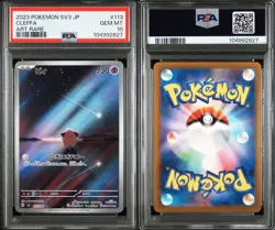 Pokemon Japanese Sv3 Ruler Of The Black Flame Cleffa 113/108 Art Rare PSA 10 - Image 3
