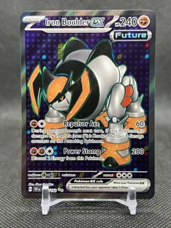 2024 Pokemon Temporal Forces Iron Boulder ex 192/162 Ultra Rare NM - Image 1