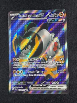 2024 Pokemon Temporal Forces Iron Boulder ex 192/162 Ultra Rare NM - Image 1