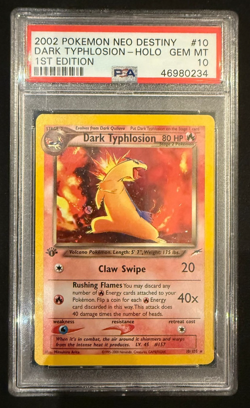 PSA 10 1st edition Dark Typhlosion - 10/105 - Neo Destiny - Pokemon - Read Desc. - Image 1