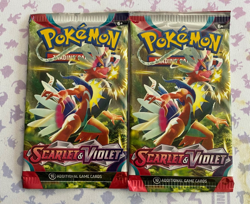 Pokemon TCG Scarlet & Violet Base Set Booster Pack Lot 2x Sealed - Image 1