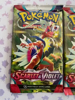Pokemon TCG Scarlet & Violet Base Set Booster Pack Lot 2x Sealed - Image 4